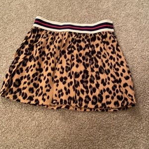 Kids animal print skirt with elastic waistband!